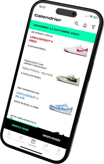 calendrier sorties sneakers application whentocop