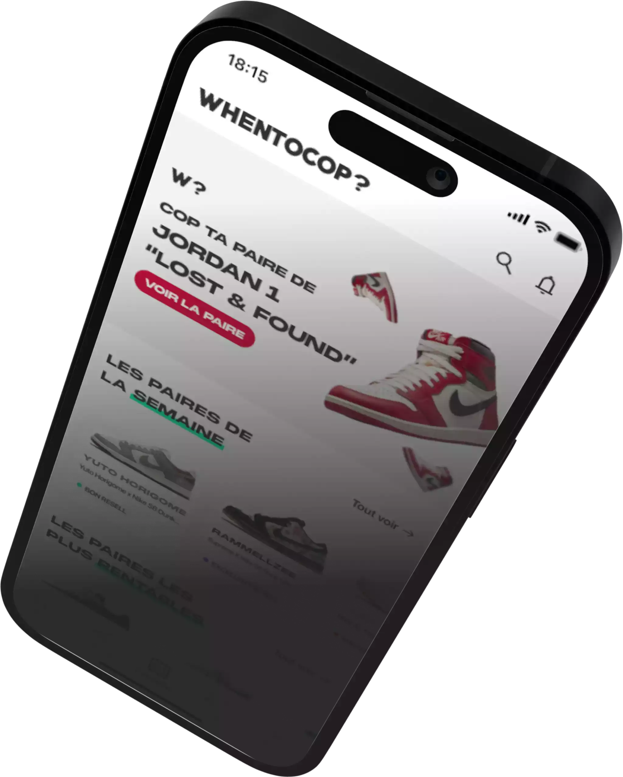 page accueil application whentocop